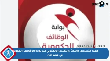 كيفية التسجيل والبحث والتقديم الإلكتروني عبر بوابة الوظائف الحكومية في مصر الآن